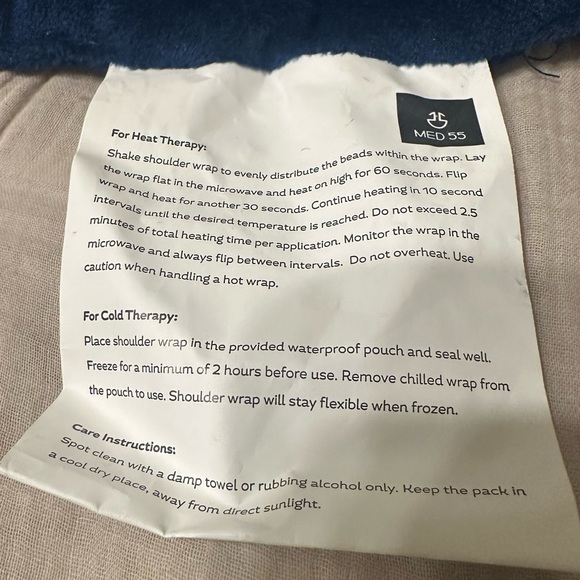 Weighted Moist Therapy Neck & Shoulder Wrap - Picture 4 of 5